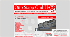 Desktop Screenshot of ottostapp-gmbh.de