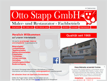 Tablet Screenshot of ottostapp-gmbh.de